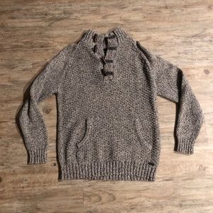 Tan/grey/brown Knit Pullover.